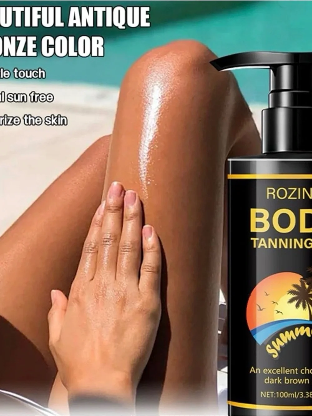ROZINO Hydrating Clear Tanning Oil Outdoor Face/Body 100ml
